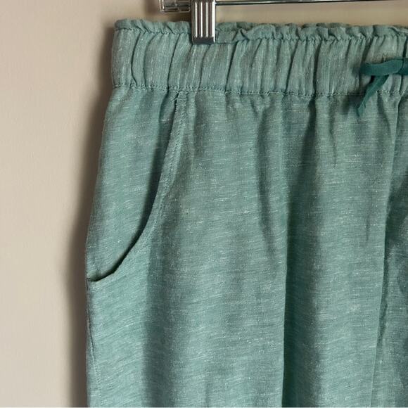 Patagonia Light Teal Green Elastic/Drawstring Waist Hemp/Cotton Skirt Sz Medium - Picture 3 of 7